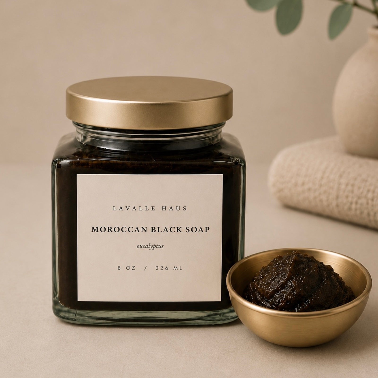 Moroccan Black Soap detail