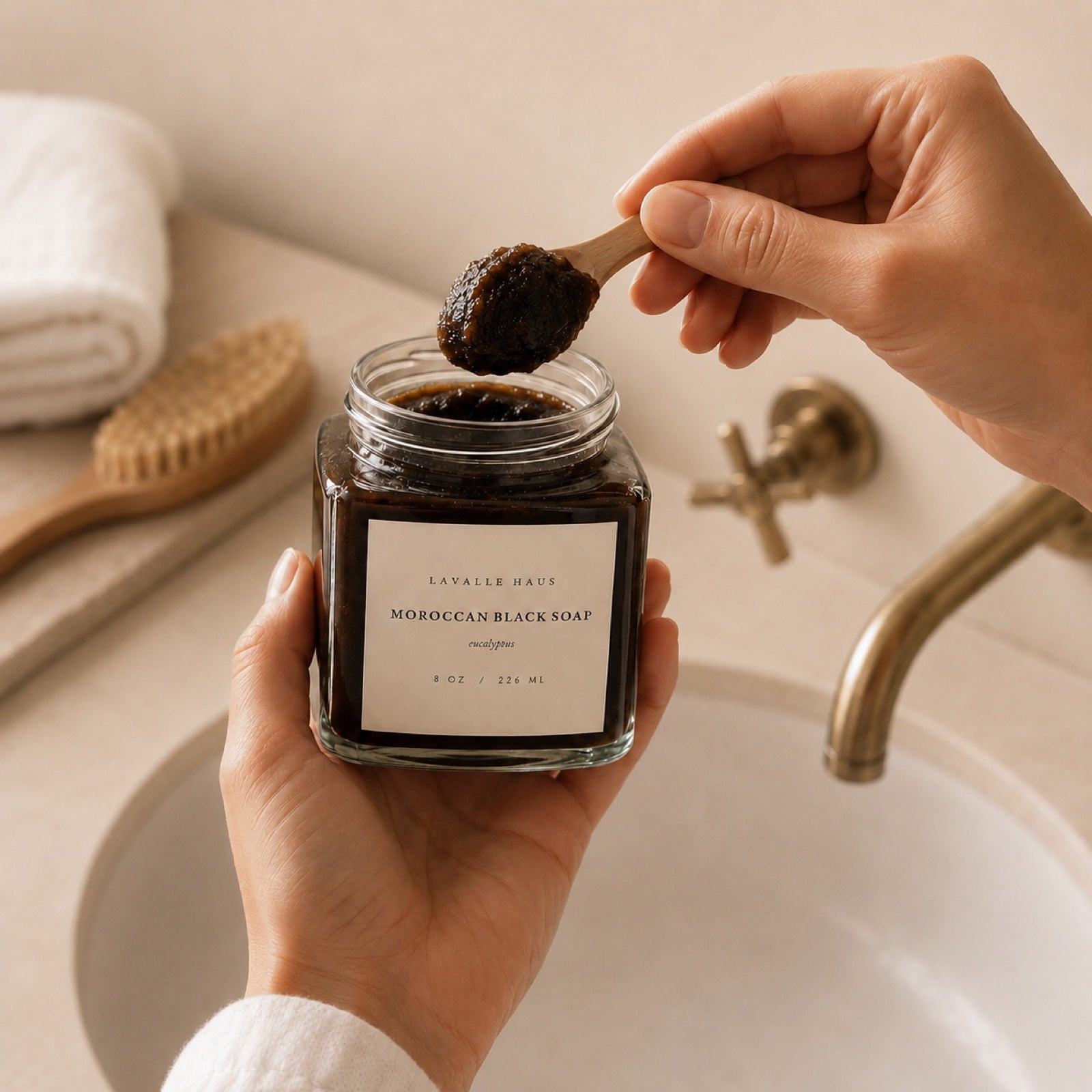 Moroccan Black Soap texture